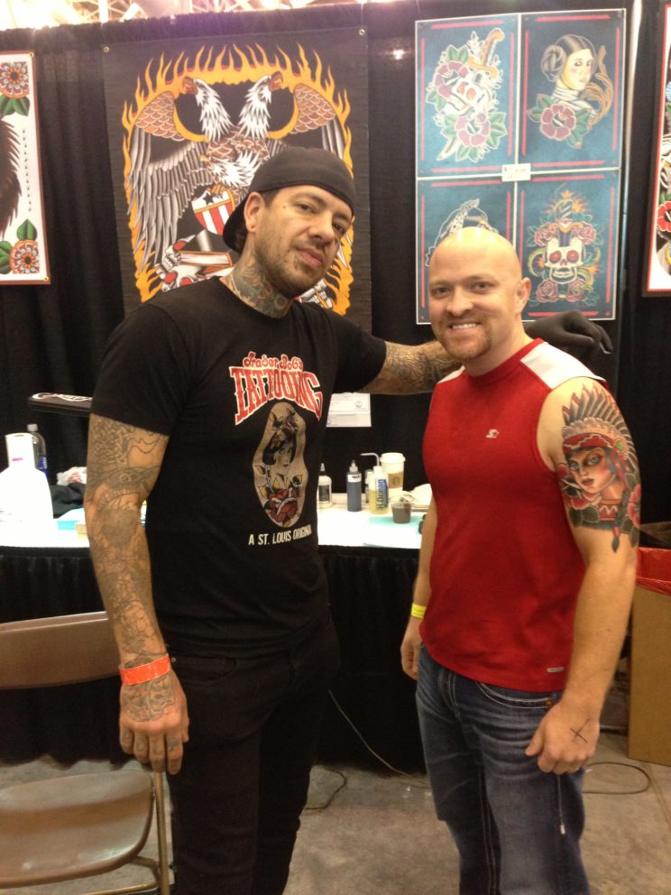 Myke Chambers and Chris Park tattoo